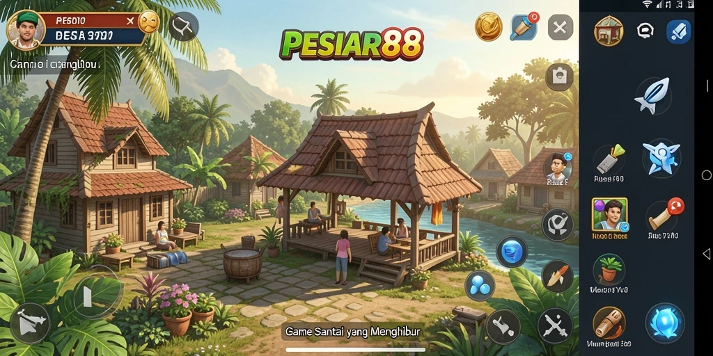 Screenshot gameplay PESIAR88 menampilkan aksi seru dan grafis yang memukau.