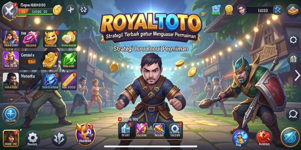 Tampilan strategi intens di gameplay ROYALTOTO.