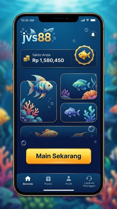 Tampilan antarmuka jvs88 yang intuitif dan modern.
